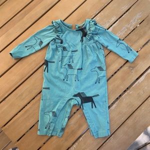 Tea long sleeve romper 3-6mo